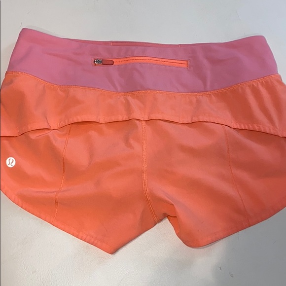 Lululemon coral speed shorts - Picture 2 of 5